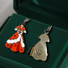 Rosemary’s Red Holiday Gown Charm