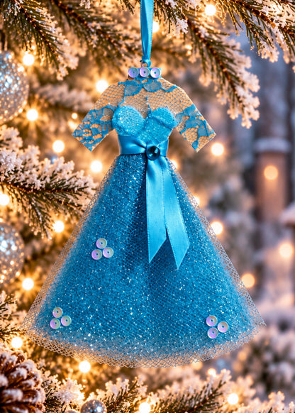 Dreaming of a White Christmas Ornament Set of 4