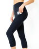 Love Your Body High-Waisted Capri Leggings With Hip Pockets