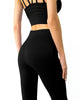 Love Your Body Mesh Seamless Legging With Ribbing Detail - Black