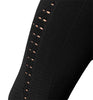 Love Your Body Mesh Seamless Legging With Ribbing Detail - Black