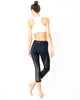 Love Your Body Low-Waisted Capri Leggings With Mesh Panels and Reflective Strips