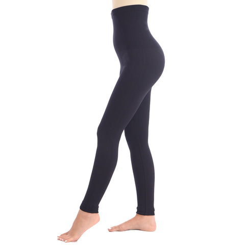 New Shaping Legging With Extra High 8" Waistband - Black