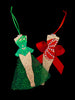 White Christmas Chorus Girls Ornament Set