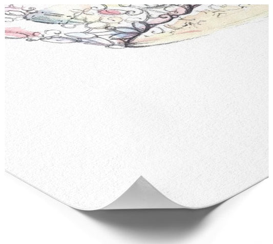 Jewel Crown Print by Heather French Henry - FREE SHIPPING