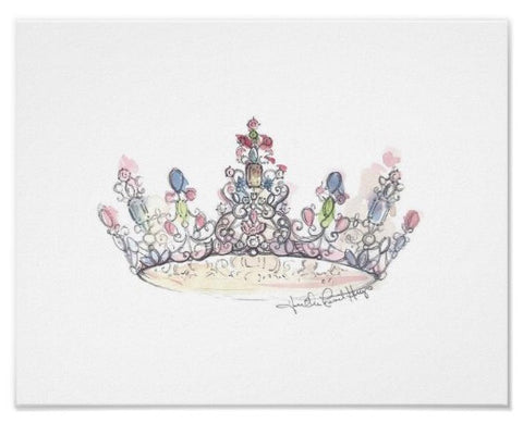 Jewel Crown Print by Heather French Henry - FREE SHIPPING