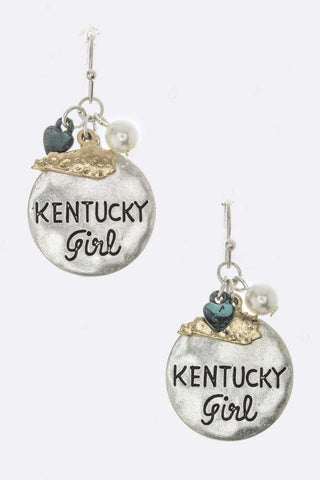 KENTUCKY Girl Mix Charm Earrings