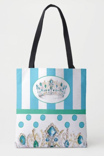 King Louis Crown Print Tote