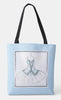 Personalized Blue Ballet Tote