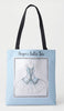 Personalized Blue Ballet Tote