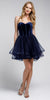 VELVET STRAPLESS SHORT BABYDOLL PROM DRESS