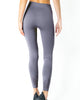 Love Your Body Mesh Seamless Legging With Ribbing Detail - Grey Purple